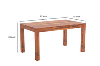 Thumbnail for A Antique Log Furniture Sheesham Solid Wood 6 Seater Dining Table with Chair for Living Room (Design_01)