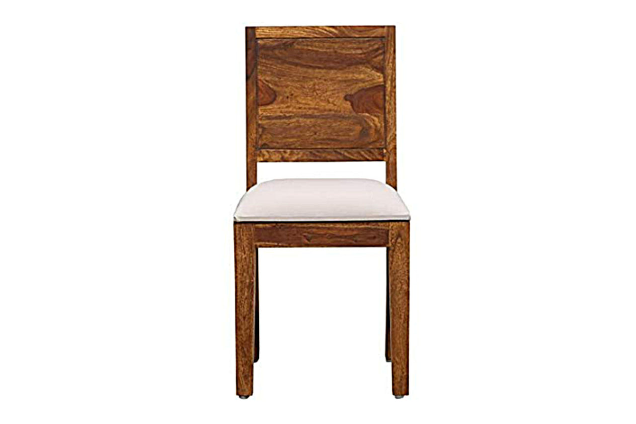 A Antique Log Furniture Solid Sheesham Wood Dining Chairs Only | Wooden Dinning Chair for Kitchen & Dining Room | Rosewood, Honey Finish