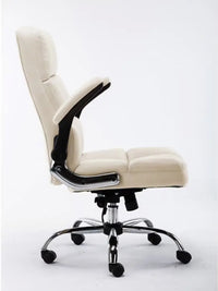 Thumbnail for Comfortable Director Chair with Adjustable Armrest Upholstery in Soft Fabric