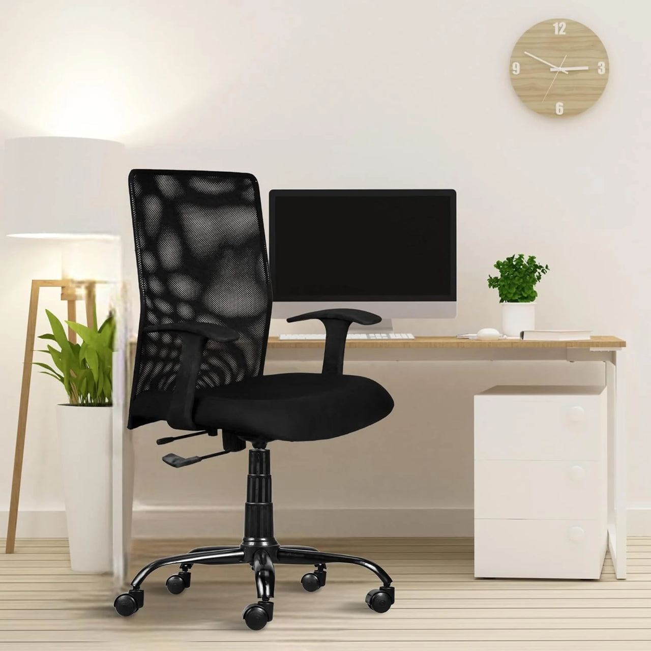 Jack Mesh Mid-Back Ergonomic Office Chair (Black)