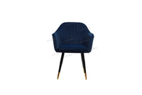 Thumbnail for Ettorez LOTUS-ROYAL BLUE Modern/Unique Bedroom Accent Chair