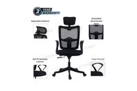 Thumbnail for Ettorez Eco High Back Mesh Office Chair with Headrest