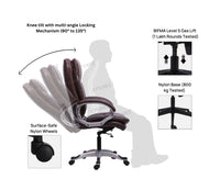 Thumbnail for Ettorez JAVA Brown High Back Leatherette Office Chair trending