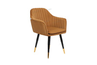 Thumbnail for Ettorez LOTUS-GOLDEN/BEIGE Modern/Unique Bedroom Accent Chair