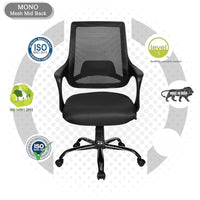 Thumbnail for Mono Mesh Mid-Back Ergonomic Office Chair  (Black)