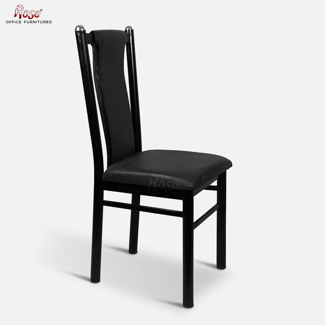 Duke Dinning Chairs for Kitchen & Dining Room  (Black, Metal)