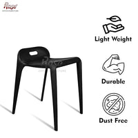 Thumbnail for Mars Cafe Plastic Stool | Cafe Restaurant Chair  (Black)