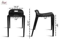 Thumbnail for Mars Cafe Plastic Stool | Cafe Restaurant Chair  (Black)