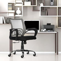 Thumbnail for Mesh Mid-Back Ergonomic Office Chair (Ruby) (Grey & Black)