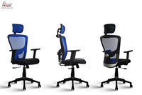 Thumbnail for Teesla Mesh High-Back/Mid - Back Ergonomic Office Chair  (Blue, High Back)