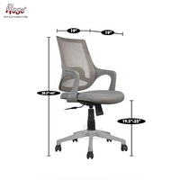 Thumbnail for Mono Mesh Mid-Back Ergonomic Office Chair  (Grey)