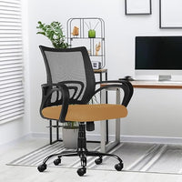 Thumbnail for Mesh Mid-Back Ergonomic Office Chair (Ruby) (Rust)