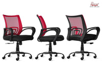 Thumbnail for Mesh Mid-Back Ergonomic Office Chair (Ruby) (Red & Black)
