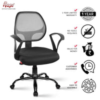 Thumbnail for Hippo Mid-Back Ergonomic Office Chair