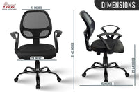 Thumbnail for Hippo Mid-Back Ergonomic Office Chair (Black)