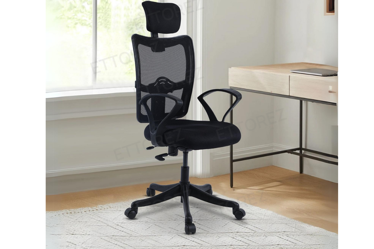 Ettorez Eco High Back Mesh Office Chair with Headrest