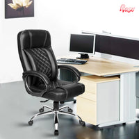 Thumbnail for I10 Leatherette Executive High Back Revolving Office Chair (Black)
