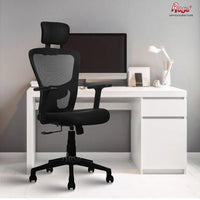 Thumbnail for Teesla Mesh High-Back/Mid - Back Ergonomic Office Chair (Black, High Back)