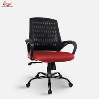 Thumbnail for Mesh Mid-Back Ergonomic Office Chair (Blazia) (Maroon)