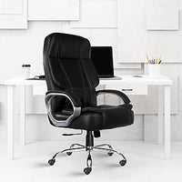 Thumbnail for Designer Chairs SpaceX Chair (Leatherette, Black) - ComfyFusion