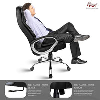 Thumbnail for Designer Chairs SpaceX Chair (Leatherette, Black) - ComfyFusion