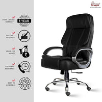 Thumbnail for Designer Chairs SpaceX Chair (Leatherette, Black) - ComfyFusion