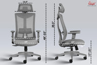 Thumbnail for Henley Mesh High-Back Ergonomic Office Chair  (Grey)