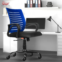 Thumbnail for Mesh Mid-Back Ergonomic Office Chair (Elite) (Blue and Black)