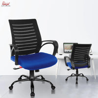 Thumbnail for Mesh Mid-Back Ergonomic Office Chair (Elite) (Blue)