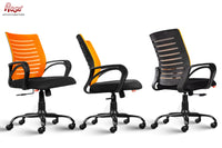 Thumbnail for Mesh Mid-Back Ergonomic Office Chair (Elite) (Orange & Black)