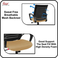 Thumbnail for Mesh Mid-Back Ergonomic Office Chair (Elite) (Rust)
