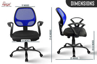 Thumbnail for Hippo Mid-Back Ergonomic Office Chair  (Blue) - ComfyFusion