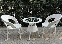 Thumbnail for Garden balcony Chair set D-12 White Color