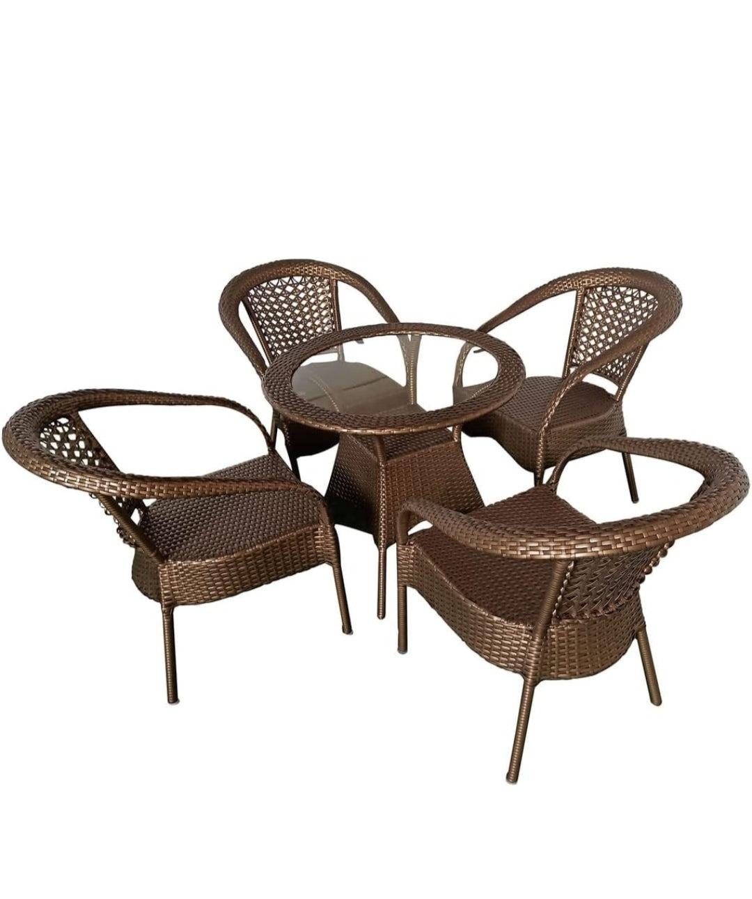 Outdoor Chair Set D-8 Brown Color