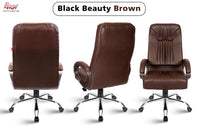 Thumbnail for Black Beauty Leatherette Executive High Back Revolving Office Chair (Brown)