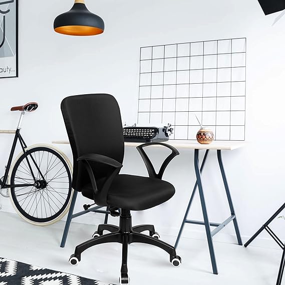 Zebra Office/Study/Revolving Computer Chair (Black) - ComfyFusion