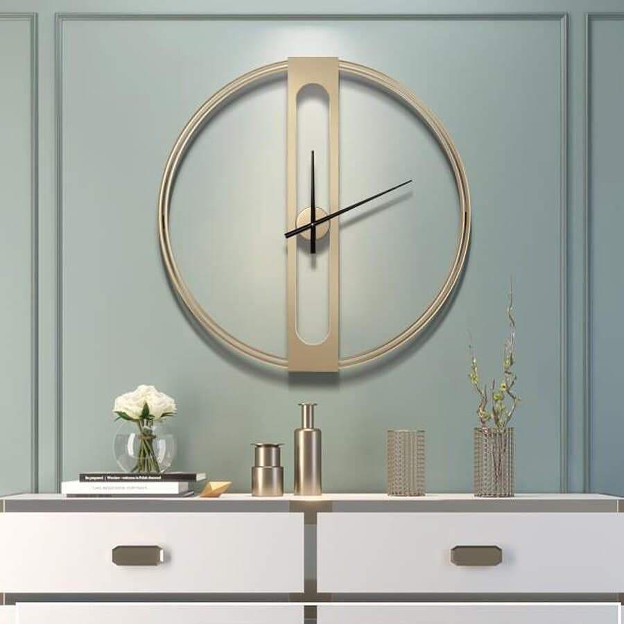 Modern Minimalist Dual Ring Wall Clock