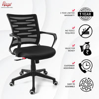 Thumbnail for Zigzag Mesh Mid-Back Ergonomic Office Chair