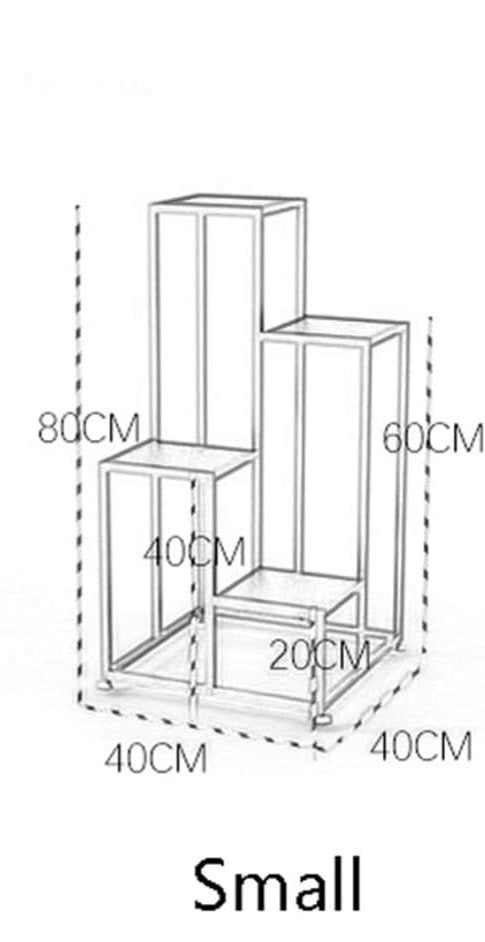 Square Stairs Marble top Pot Stand. - ComfyFusion