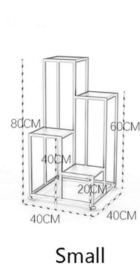 Thumbnail for Square Stairs Marble top Pot Stand. - ComfyFusion