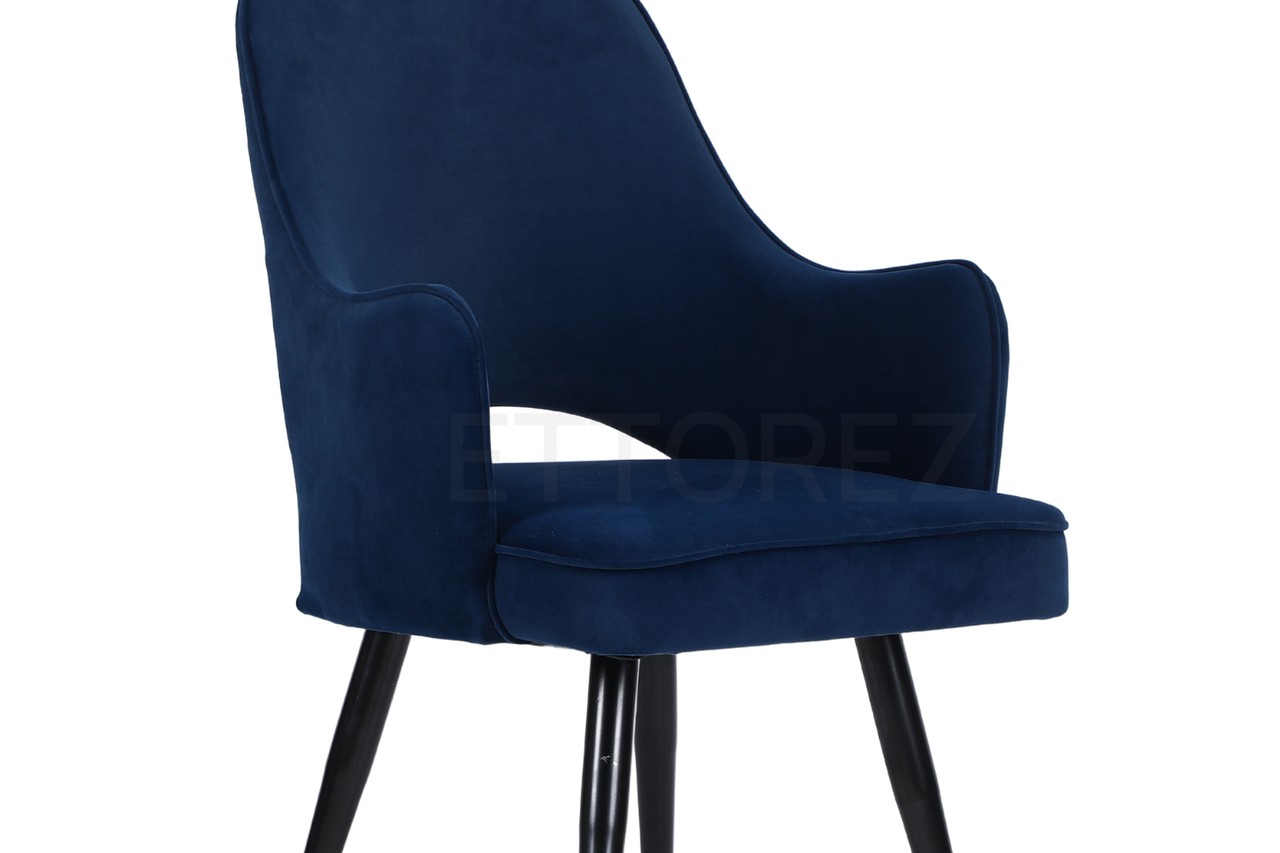 Ettorez ELEGANCE-BLUE Modern/Unique Bedroom Accent Chair - ComfyFusion