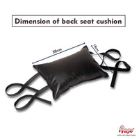 Thumbnail for Leatherette Cushion Pillow Head & Neck Rest for Executive Chair (Black)