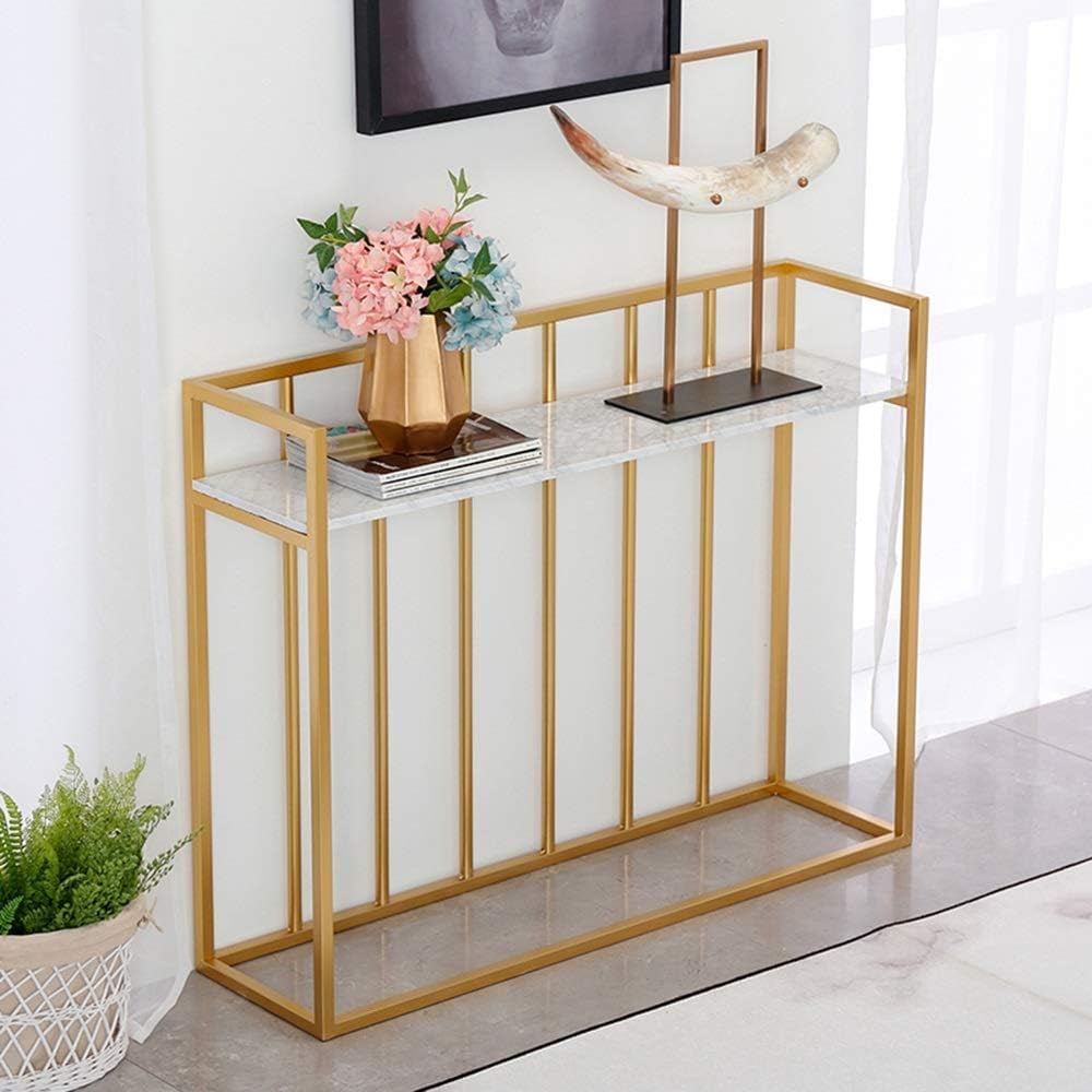 Wiricall Entryway metal Console Table. - ComfyFusion