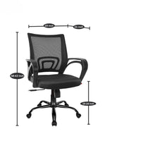 Thumbnail for Mesh Mid-Back Ergonomic Office Chair (Ruby) (Black)