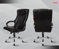 Thumbnail for Iran Leatherette Executive Mid Back/High Back Revolving Office Chair (Black, High Back)