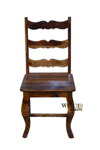 Thumbnail for A Antique log Furniture Solid Sheesham Wood Dining Chairs Only | Wooden Dinning Chair for Kitchen & Dining Room | Rosewood, Honey Finish