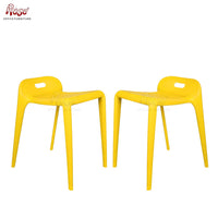 Thumbnail for Mars Cafe Plastic Stool | Cafe Restaurant Chair (Yellow)