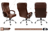 Thumbnail for Kelly Leatherette Executive High Back Revolving Office Chair (Brown)