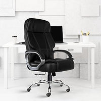 Thumbnail for Designer Chairs SpaceX Chair (Leatherette, Black)