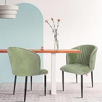 Fire Cafe Chair | Modern Velvet Dining Chair (Turqouise Green)